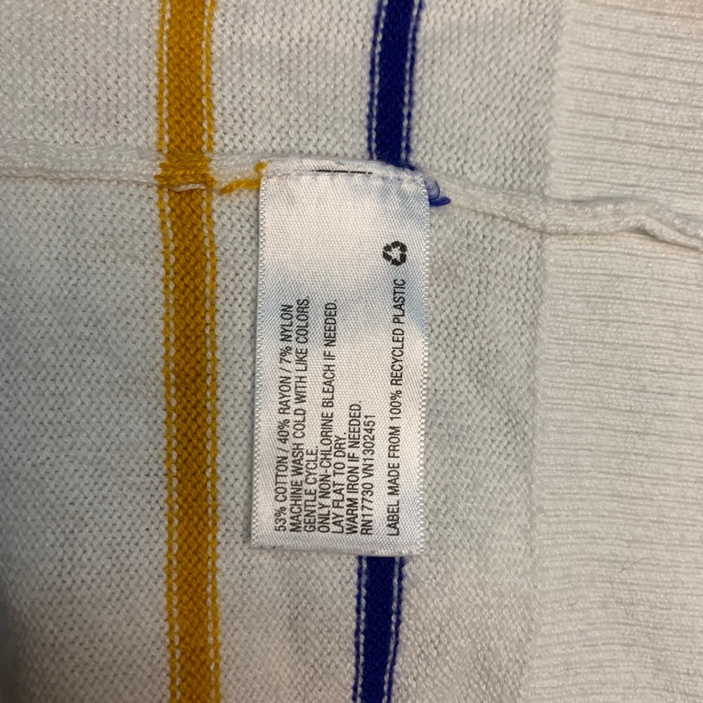 A New Day Rainbow Stripes Sweater SZ L - Picture 4 of 5